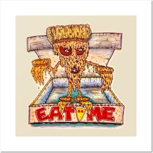 Eat Me Pizza Monster Posters and Art